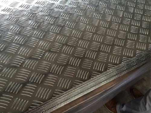 Aluminium checker plate marine