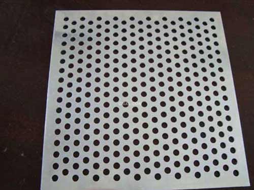 White perforated aluminum coil